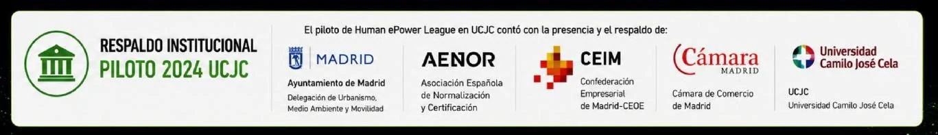 Respaldo institucional del piloto 2024 en UCJC: Ayuntamiento de Madrid, AENOR, CEIM, Cámara de Madrid y UCJC